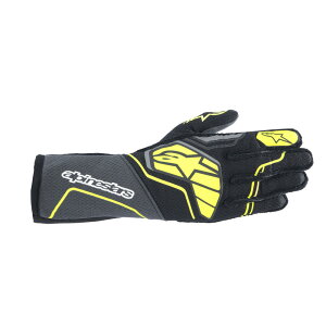 alpinestars(ApCX^[Y) [VOO[u TECH-1 ZX V4 GLOVE STCY 9151 TAR GRAY BLACK YELLOW FLUO [FIA8856-2018F]