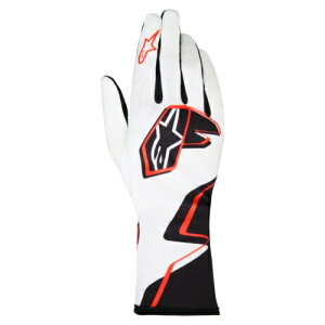 alpinestars(�A���p�C���X�^�[�Y) �J�[�g�O���[�u TECH-1 K RACE V2 GLOVES GRAPHIC 1 M�T�C�Y 2082 WHITE BLACK HOT ORANGE