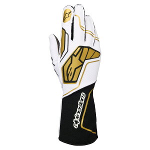alpinestars(�A���p�C���X�^�[�Y) �J�[�g�O���[�u TECH-1 KX V4 GLOVES M�T�C�Y 2016 WHITE BLACK GOLD [FIA8877-2022�K�i�K��]