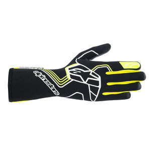 alpinestars(ApCX^[Y) [VOO[u TECH-1 RACE V4 GLOVE LTCY 155 BLACK YELLOW FLUO [FIA8856-2018F]