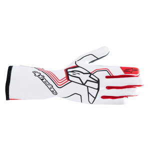 alpinestars(ApCX^[Y) [VOO[u TECH-1 RACE V4 GLOVE STCY 23 WHITE RED [FIA8856-2018F]