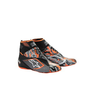 alpinestars(ApCX^[Y) J[gV[Y TECH-1 KZ V2 SHOES (TCYUSDF10) 1429 BLACK ORANGE FLUO CAMO