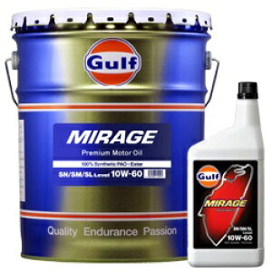 Kt@yGulfz MIRAGE 10W-60 (1bgx6{Zbg) 4֗pGWIC