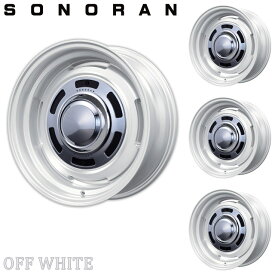 Motor Farm (モーターファーム) SONORAN (ソノーラ) 16x6.0J 5H/139.7　-5 オフホワイト 4本セット