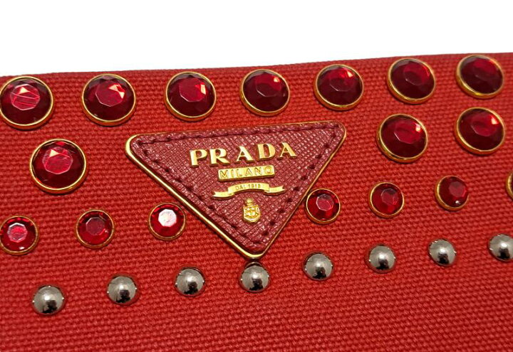 PRADAビジューセカンドバッグ （楽天市場】プラダ クラッチ ポーチ 