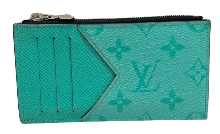 ルイヴィトン LOUIS VUITTON カード入れ タイガライン 緑 箱付（楽天 