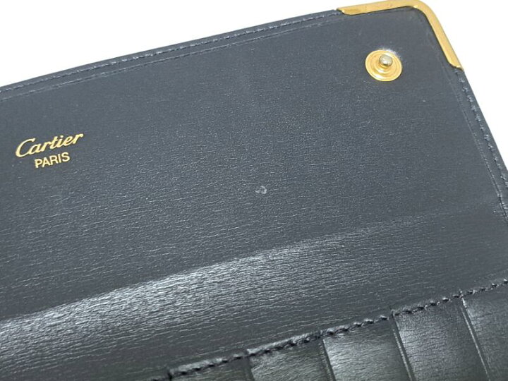 楽天市場】カルティエ 長財布 サファイアライン 財布 サファイア 