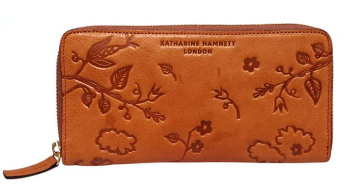 楽天市場】未使用 キャサリンハムネット 長財布 型押し レザー 