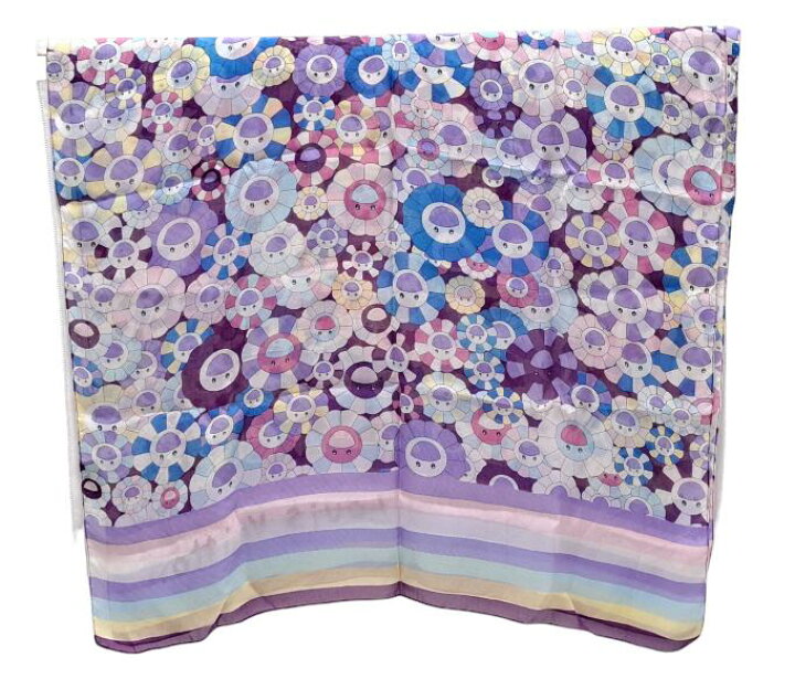 楽天市場】ルイヴィトン スカーフ ストール シフォン 薄手 村上隆 ロゴ  