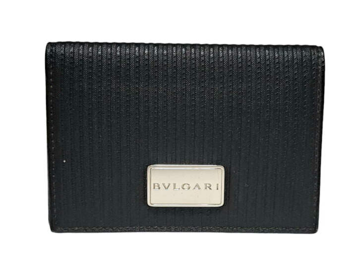 楽天市場】ブルガリ カードケース ミレリゲ ブラック 黒 ロゴプレート  