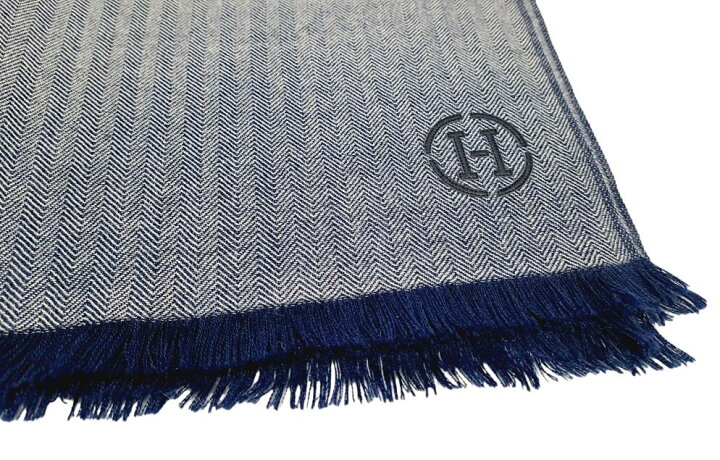 楽天市場】エルメス ストール 薄手 マフラー シェヴロン 手編み  