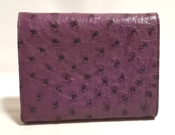 楽天市場】美品 プラダ 財布 三つ折り オーストリッチ レザー 三つ折り  