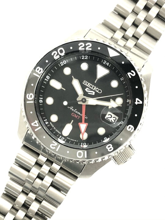 楽天市場】新品同様 セイコー SEIKO 5 GMT ブラック グレー 4R34-00A0 