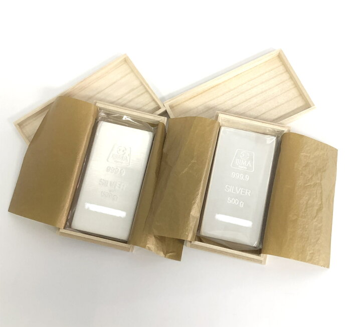 楽天市場】【新品】【未開封】井嶋金銀工業 純銀 インゴット 桐箱付き  