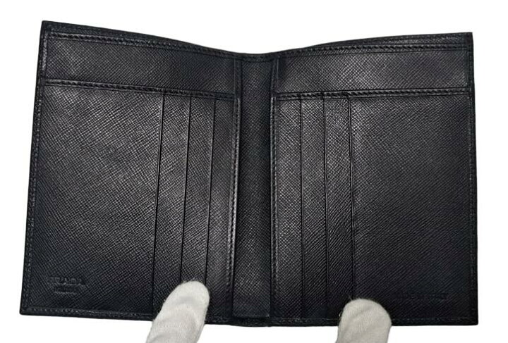 楽天市場】未使用 プラダ 二つ折り 財布 札入れ サフィアー ノレザー 
