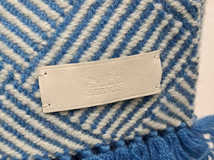 楽天市場】新品同様 エルメス ストール マフラー カシミヤ レザータグ  