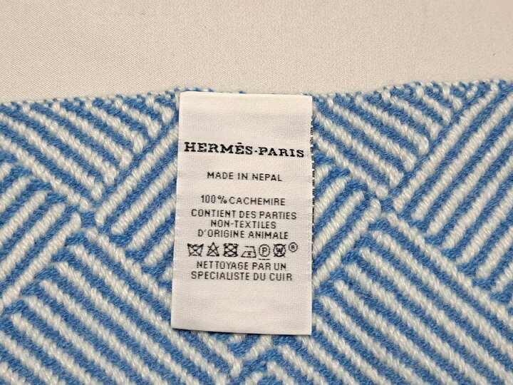 楽天市場】新品同様 エルメス ストール マフラー カシミヤ レザータグ  