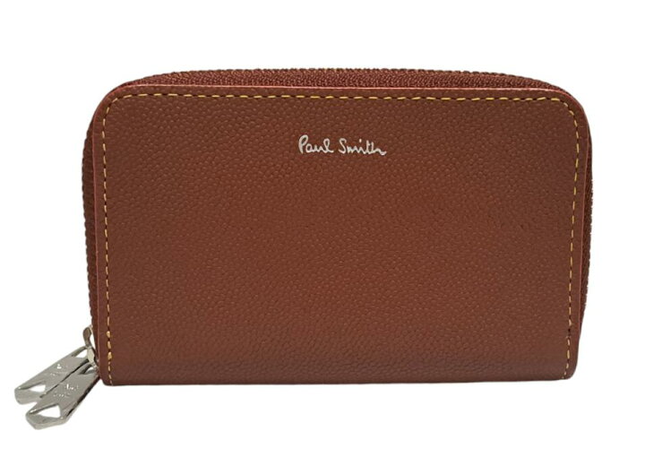 未使用 ポールスミス コインケース キーケース Paul Smith ブラウン W 