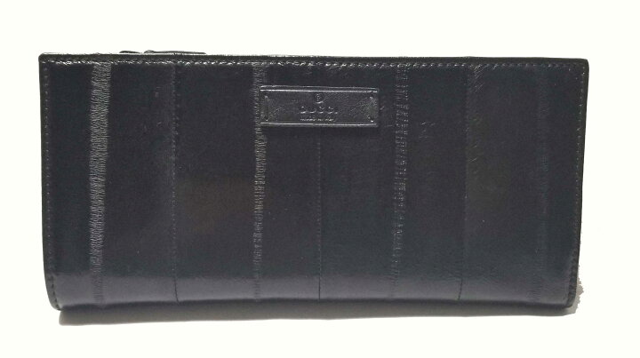 楽天市場】新品同様 グッチ 長財布 イールレザー ウナギ革 財布 メンズ  