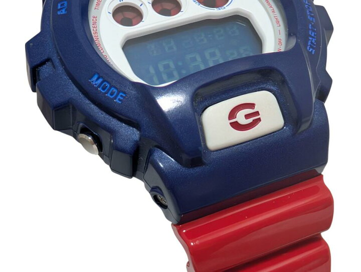 楽天市場】カシオ Gショック DW-6900AC ネイビー レッド 白文字盤 6900 