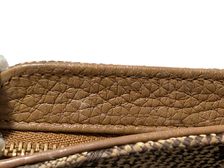 楽天市場】ブルガリ ロゴマニア アクセサリーポーチ キャンバス×レザー 