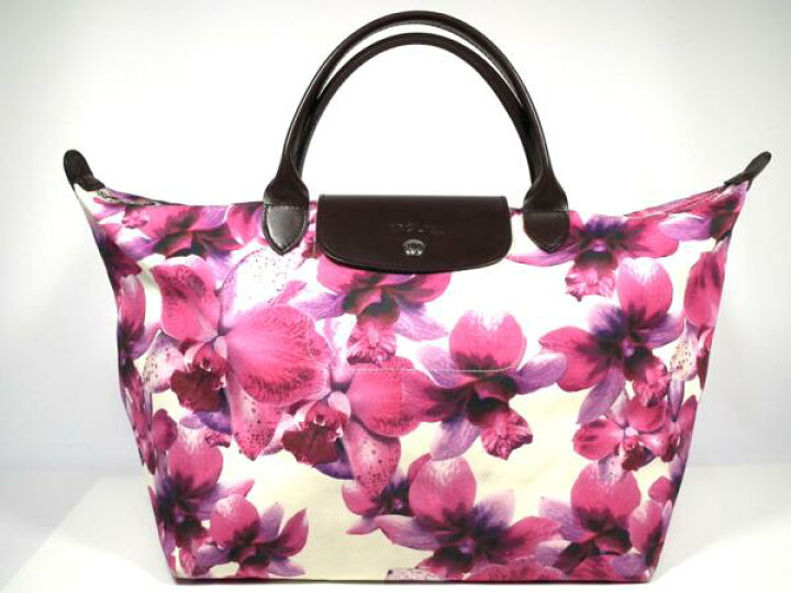楽天市場】ロンシャン トートバッグ ル・プリアージュ 花柄 キャンバス 