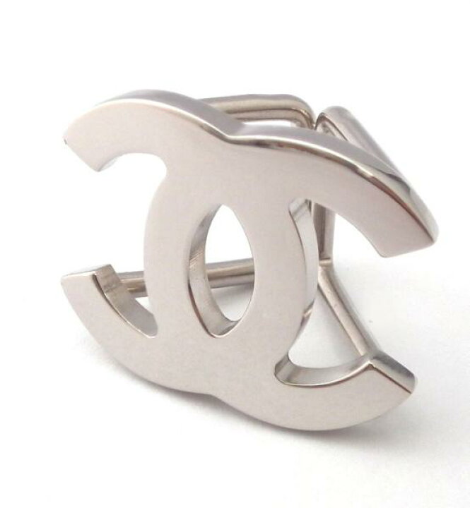 楽天市場】美品 シャネル スカーフリング ココマーク シルバー 