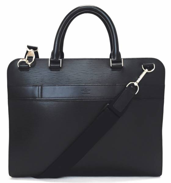 Brandeal Rakuten Ichiba Shop: Louis Vuitton Bassano MM Briefcase EPI leather Black Black M54032 ...