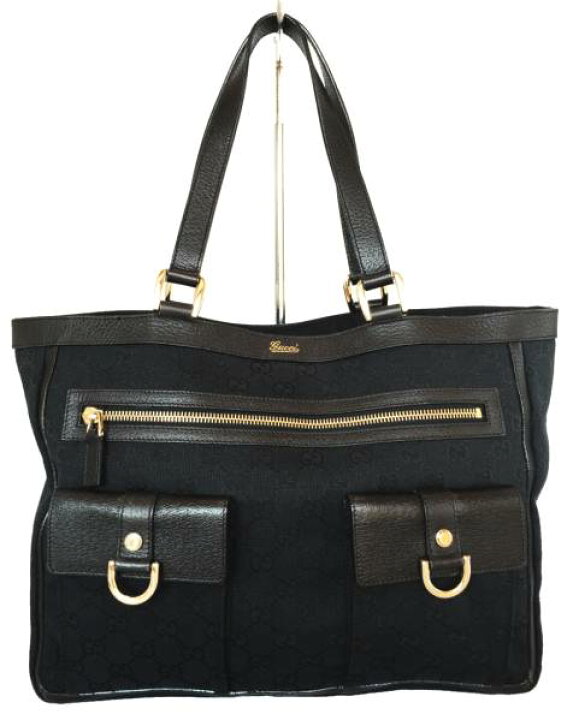 楽天市場】グッチ GGキャンバス トートバッグ ブラック 黒 レディース  