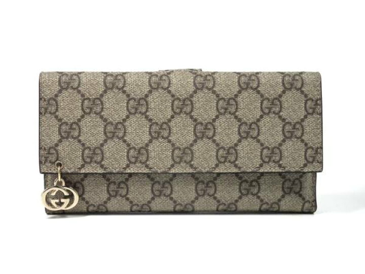 楽天市場】新品同様 グッチ 長財布 GGプラス 212104 インター  
