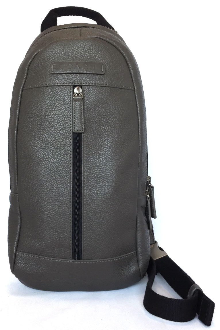 Brandeal Rakuten Ichiba Shop: Coach body bag sling bag men leather gray F70691 COACH crossbody ...