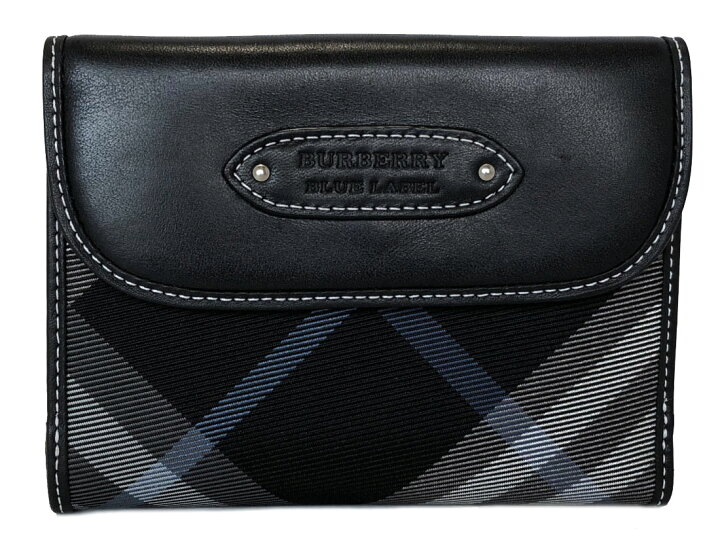 楽天市場】新品同様 バーバリー ブルーレーベル 財布 二つ折り  