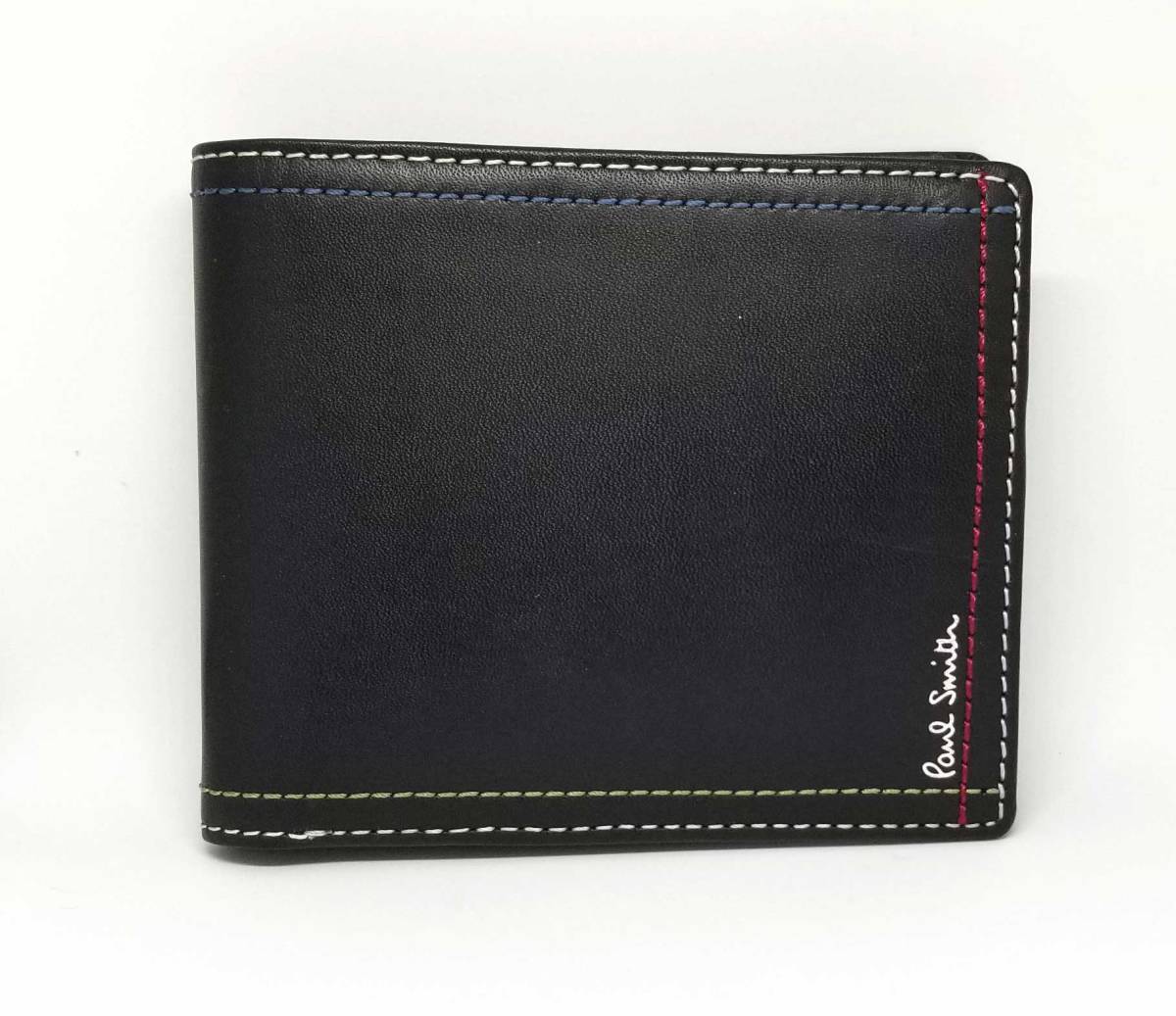 楽天市場】ポールスミス 財布 二つ折り メンズ ブラック 黒 ステッチ 