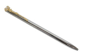 新品同様 MIKIMOTO ミキモト ボールペン 花　金属製 レディース パール付き 真珠付き コンビ シルバー ゴールド メタル 【中古】
