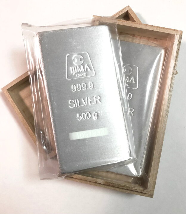 楽天市場】即納 【新品】【未開封】井嶋金銀工業 純銀 インゴット 桐箱 