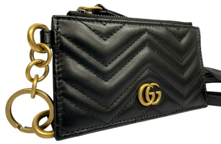 楽天市場】グッチ GUCCI ダブルG ストラップ キルティング コイン  