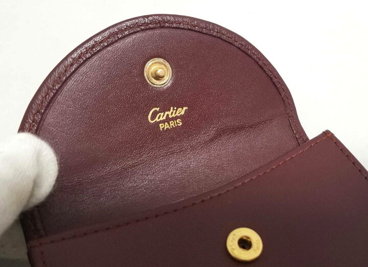 楽天市場】新品同様 カルティエ マスト コインケース 小銭入 ボルドー  