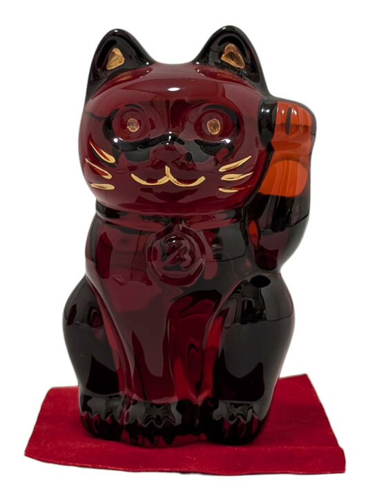 楽天市場】新品同様 バカラ まねき猫 招き猫 ラッキーキャット 赤 
