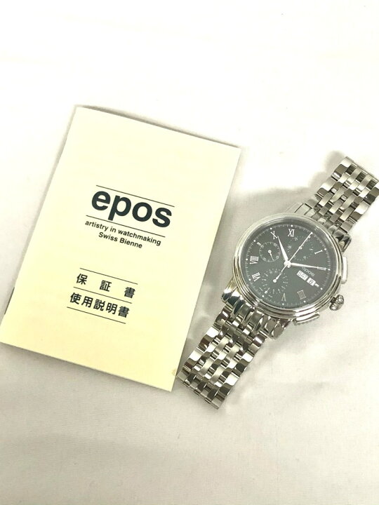 楽天市場】新品同様 EPOS エポス エモーション 時計 クロノグラフ 3394 