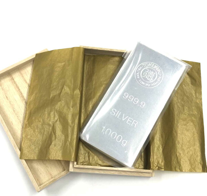 楽天市場】【未使用】徳力本店 tokuriki 純銀 徳力 インゴット 1000g 