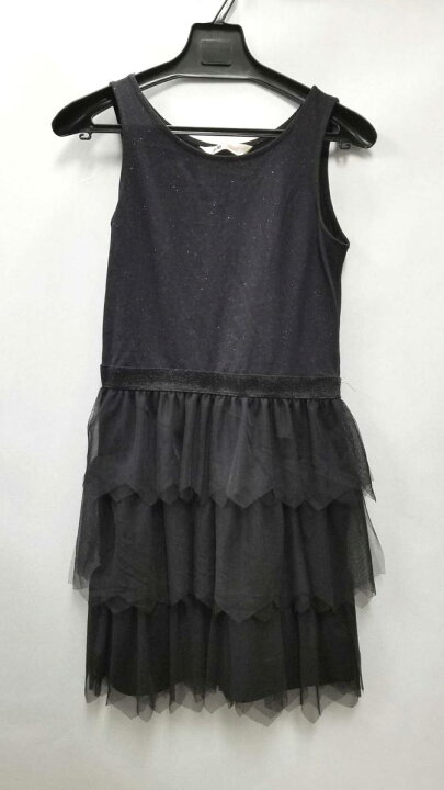 楽天市場 ｈ ｍ エイチアンドエム ワンピース キッズ チュール ブラック 黒 タンクトップ ラメ ｕｓ12 14 異素材 ドッキング 中古 ブランディール楽天市場店