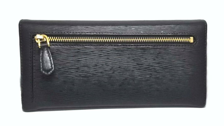 楽天市場】プラダ 長財布 1M1132 ブラック 黒 レザー ロゴ 