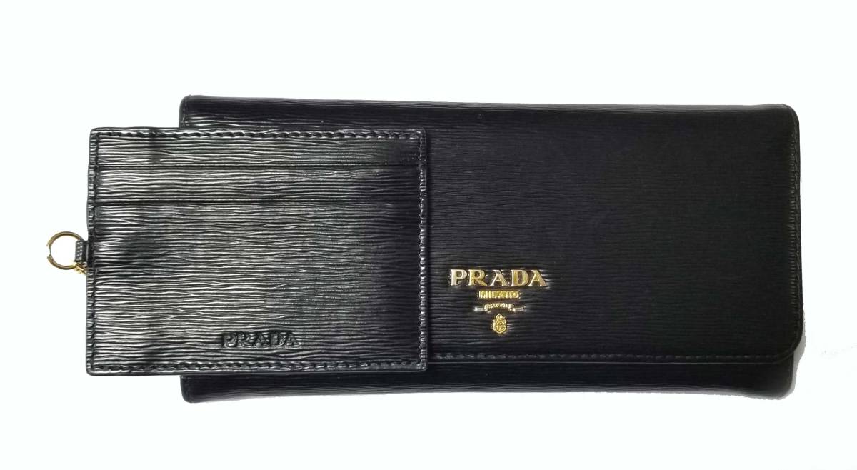 楽天市場プラダ 長財布 １Ｍ１１３２ ブラック 黒 レザー ロゴ