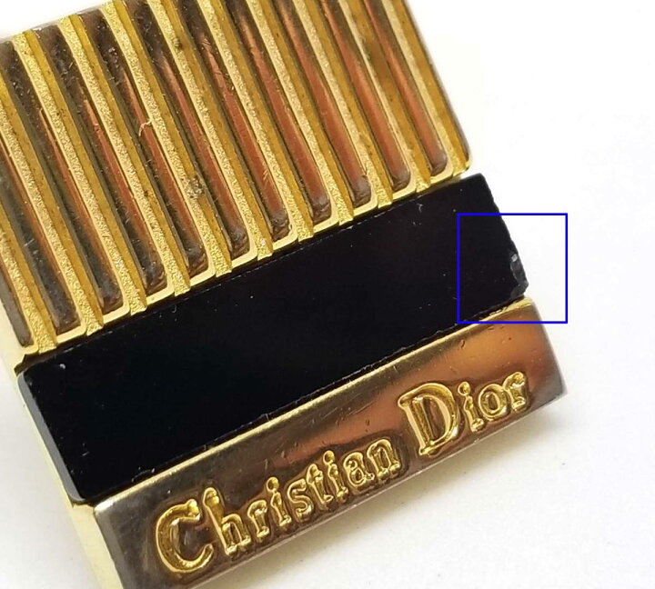 楽天市場】美品 クリスチャンディオール カフス オニキス ゴールド  