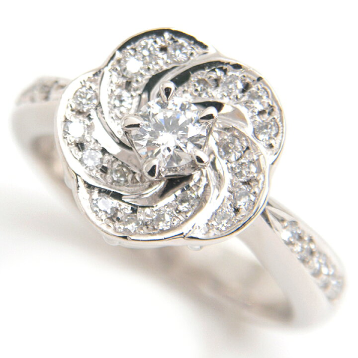 楽天市場】ジュエリーマキ 指輪 レディース カメリアダイヤモンド  