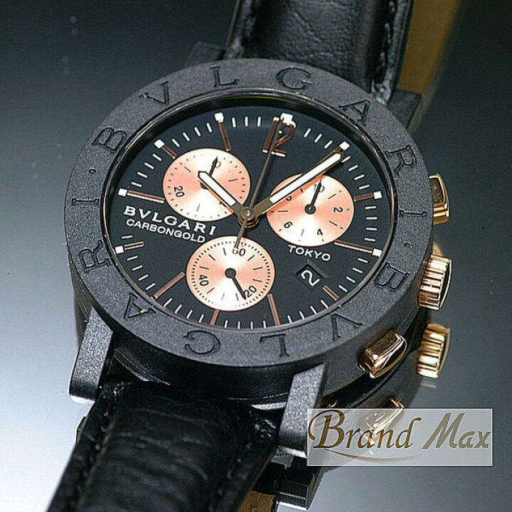 楽天市場】激安価格 ブルガリ カーボンゴールド BB38CLCH 東京【中古 
