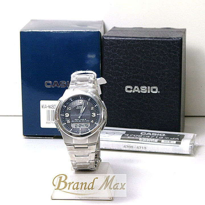CASIO 電波ソーラー 美品 腕時計 メンズ WVA-M480 アナデジ 楽天市場 