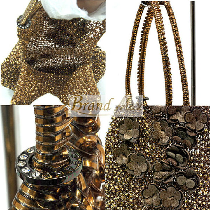 楽天市場】アンテプリマ フラワーモチーフ付き ワイヤーバッグ  