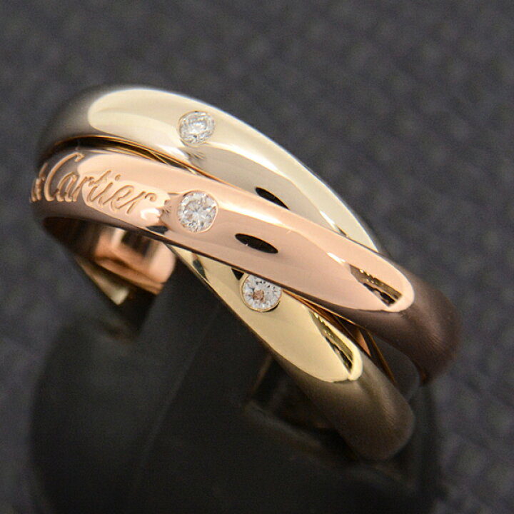 楽天市場】カルティエ 指輪 レディース トリニティ 3Pダイヤモンド  