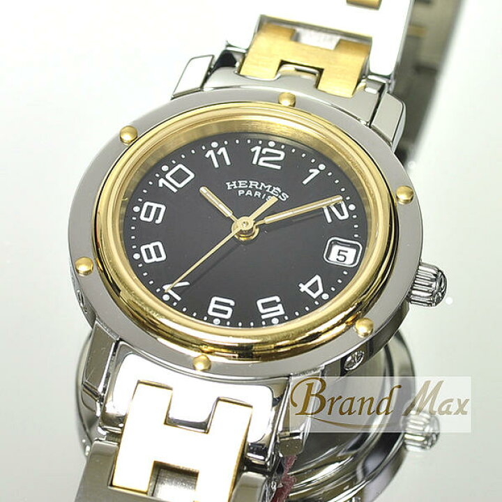 楽天市場】激安価格 エルメス 腕時計 クリッパー CL4.220 コンビ【中古 